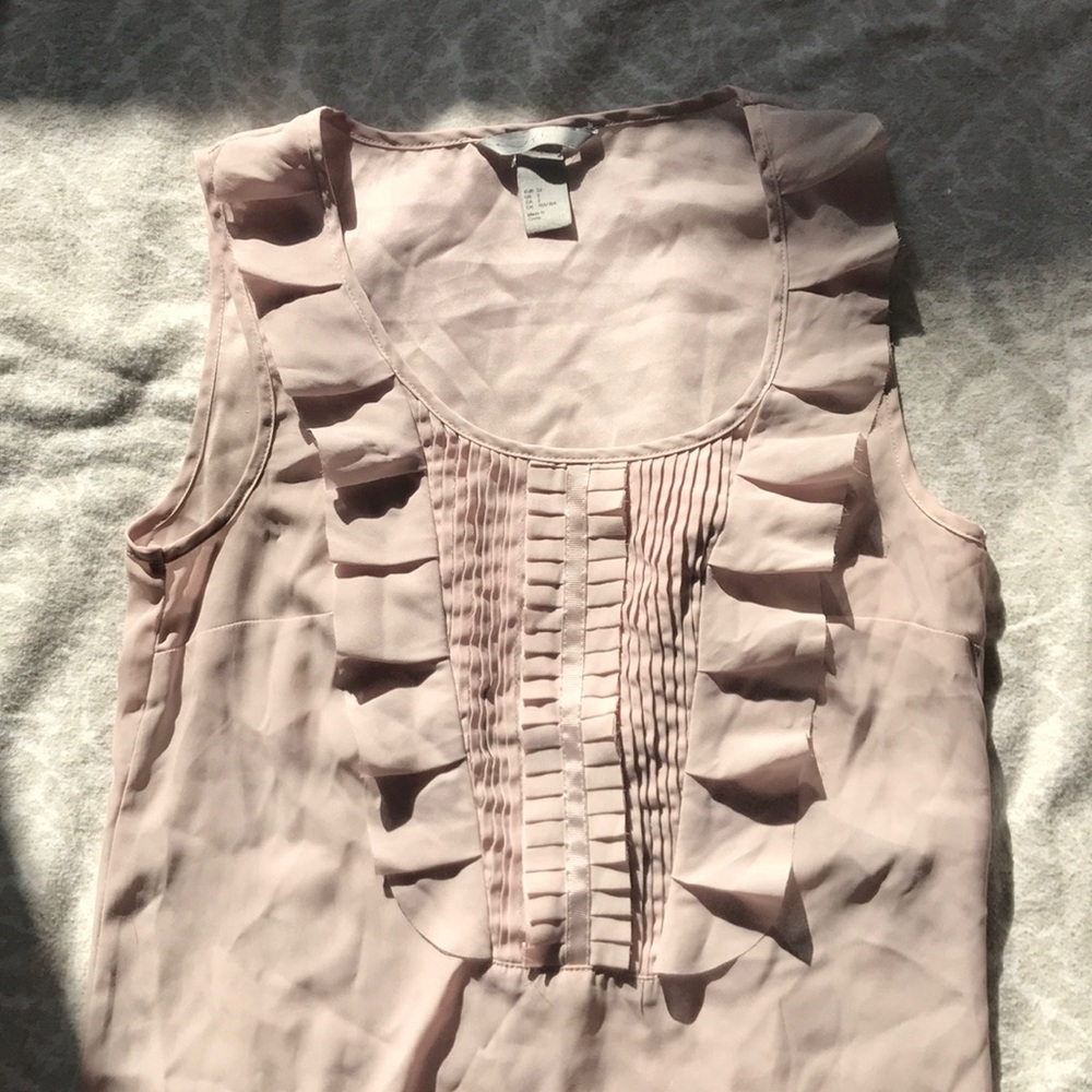 Pale pink H&M blouse